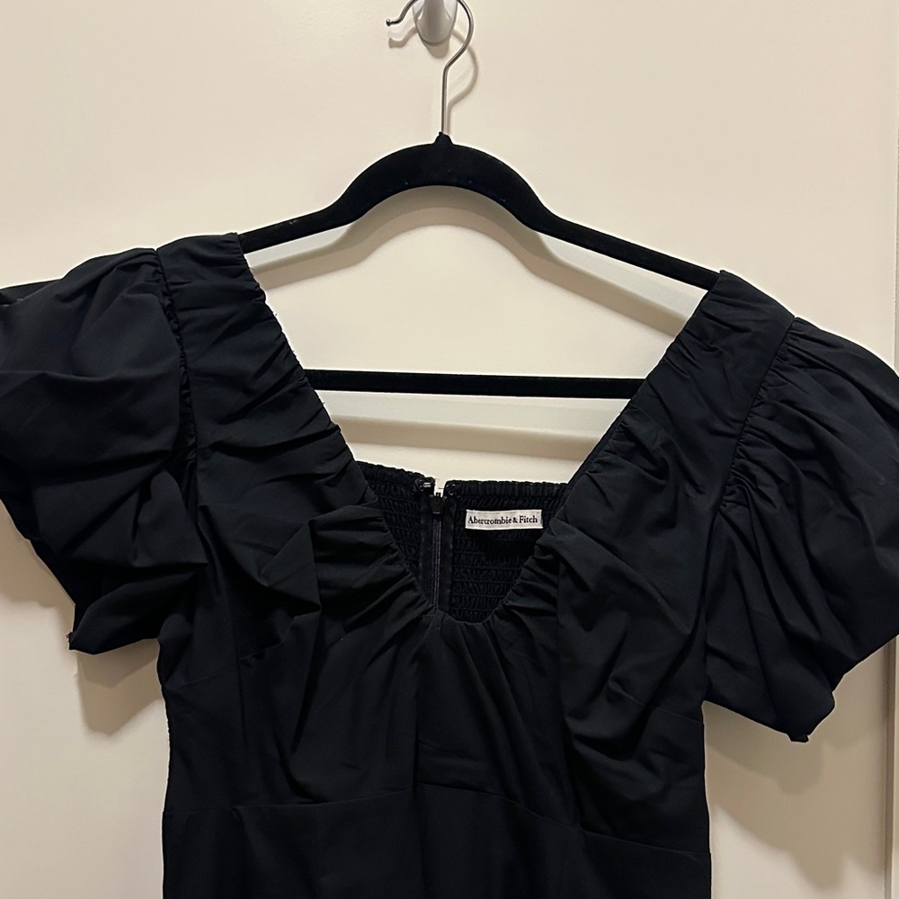 Abercrombie & Fitch Black Midi Dress - Picture 3 of 4